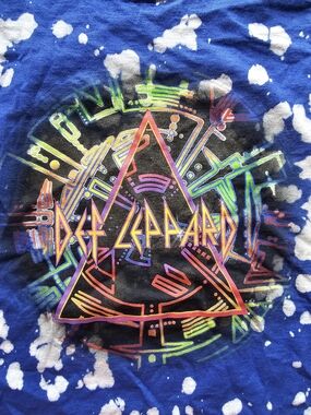 Def Leppard Vintage T-shirt - Blue Tie Dye